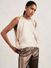 Reiss Champagne Neutral Tayah Top - Image 1 of 6