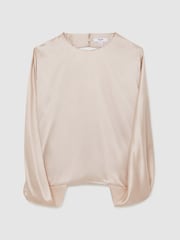 Reiss Champagne Neutral Tayah Top - Image 2 of 6