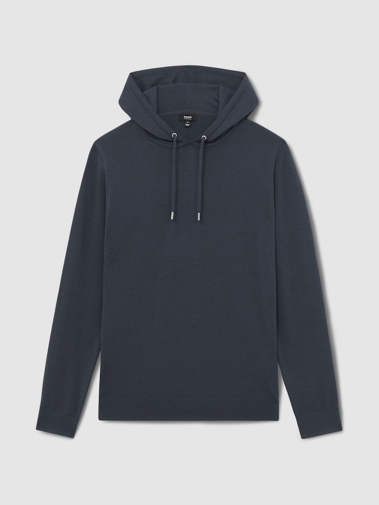 Reiss Midnight Navy Holland Hoodie - Image 2 of 6