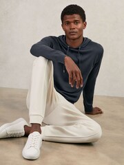 Reiss Midnight Navy Holland Hoodie - Image 5 of 6