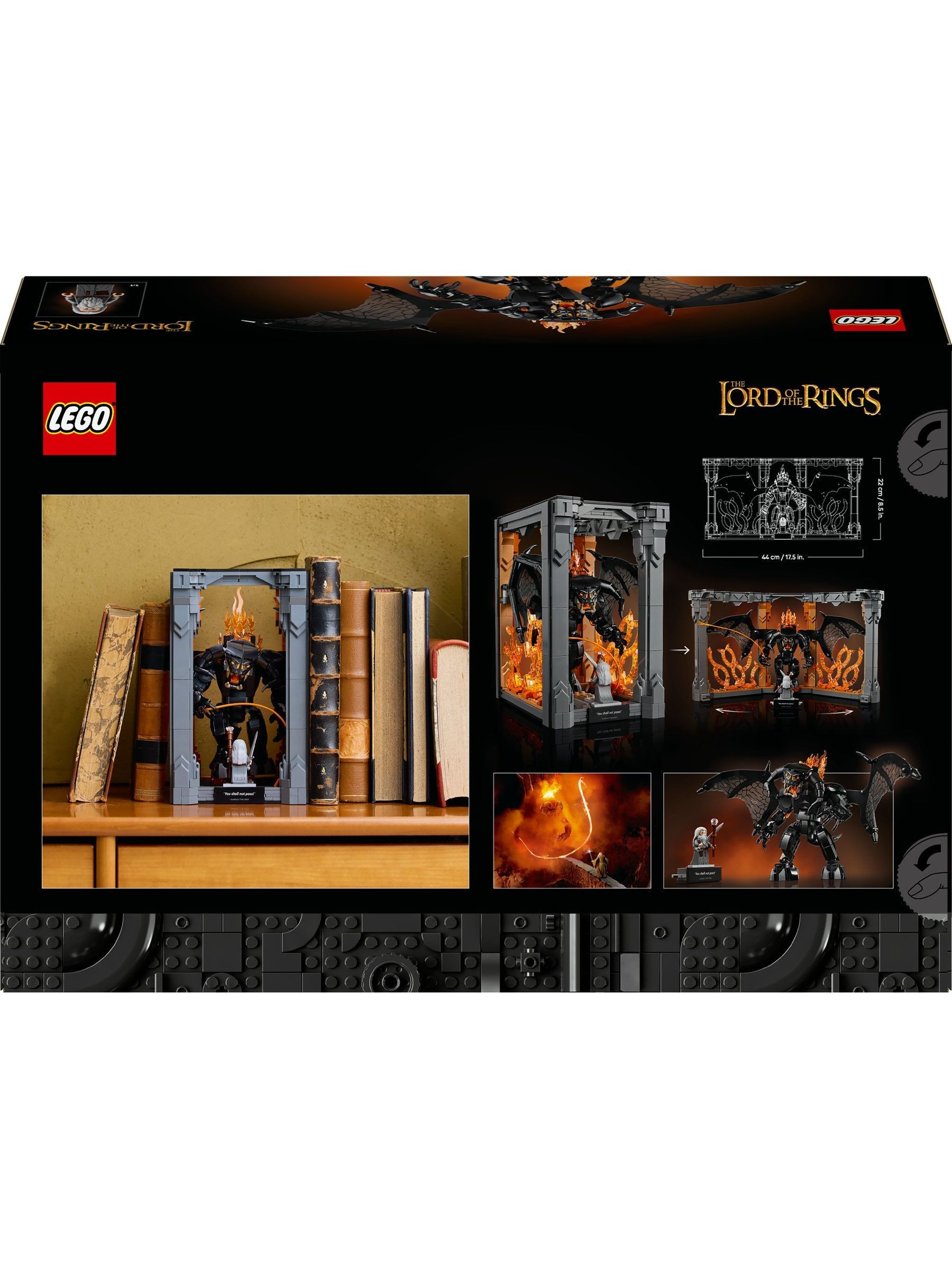 Cumpără LEGO Icons The Lord of the Rings Balrog Book Nook Set