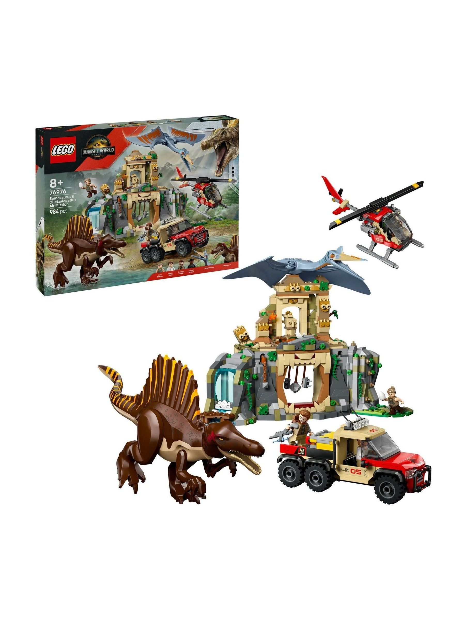 Lego Unisex Jurassic World Spinosaurus Quetzalcoatlus Air Mission 76976 Toy - Image 9