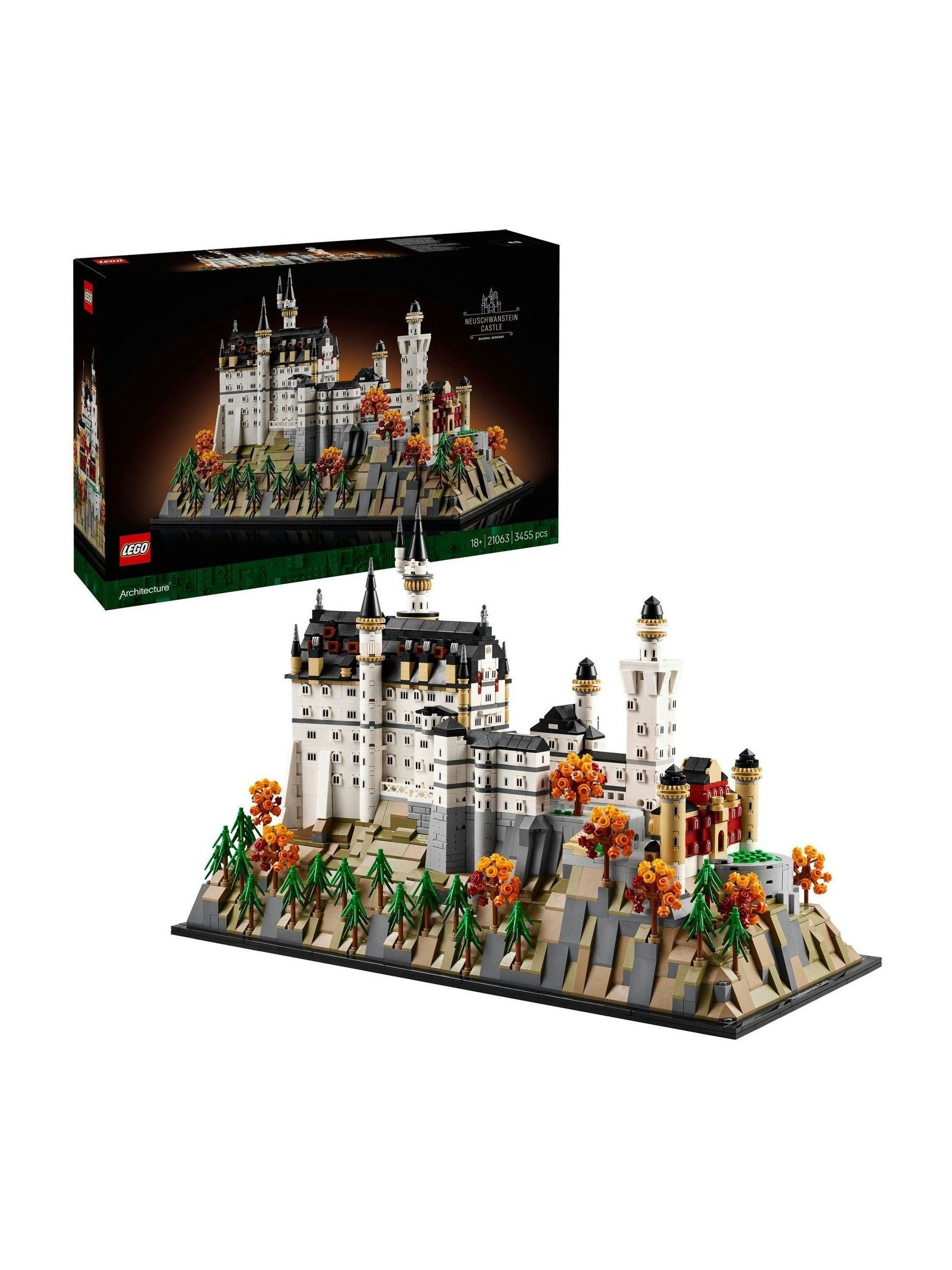 LEGO LEGO® Architecture 21063 Neuschwanstein Castle Collectible Model Kit for Adults - Image 10