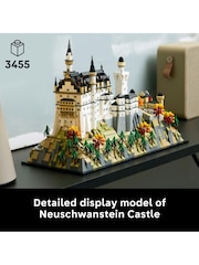 LEGO Architecture Neuschwanstein Castle Set for Adults 21063 - Image 3 of 8