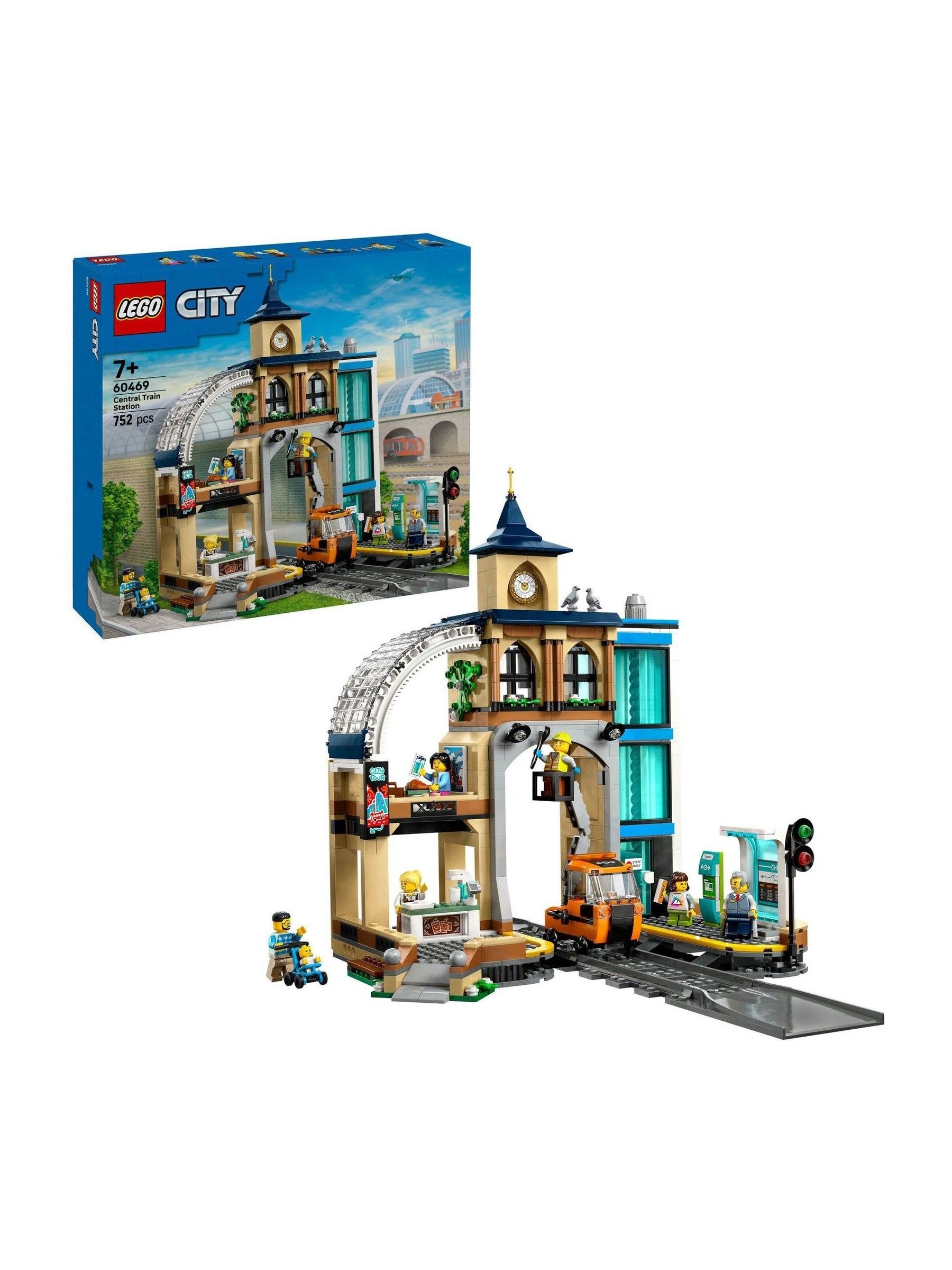 Lego City Central Train Station Toy Playset 60469 - Image 21