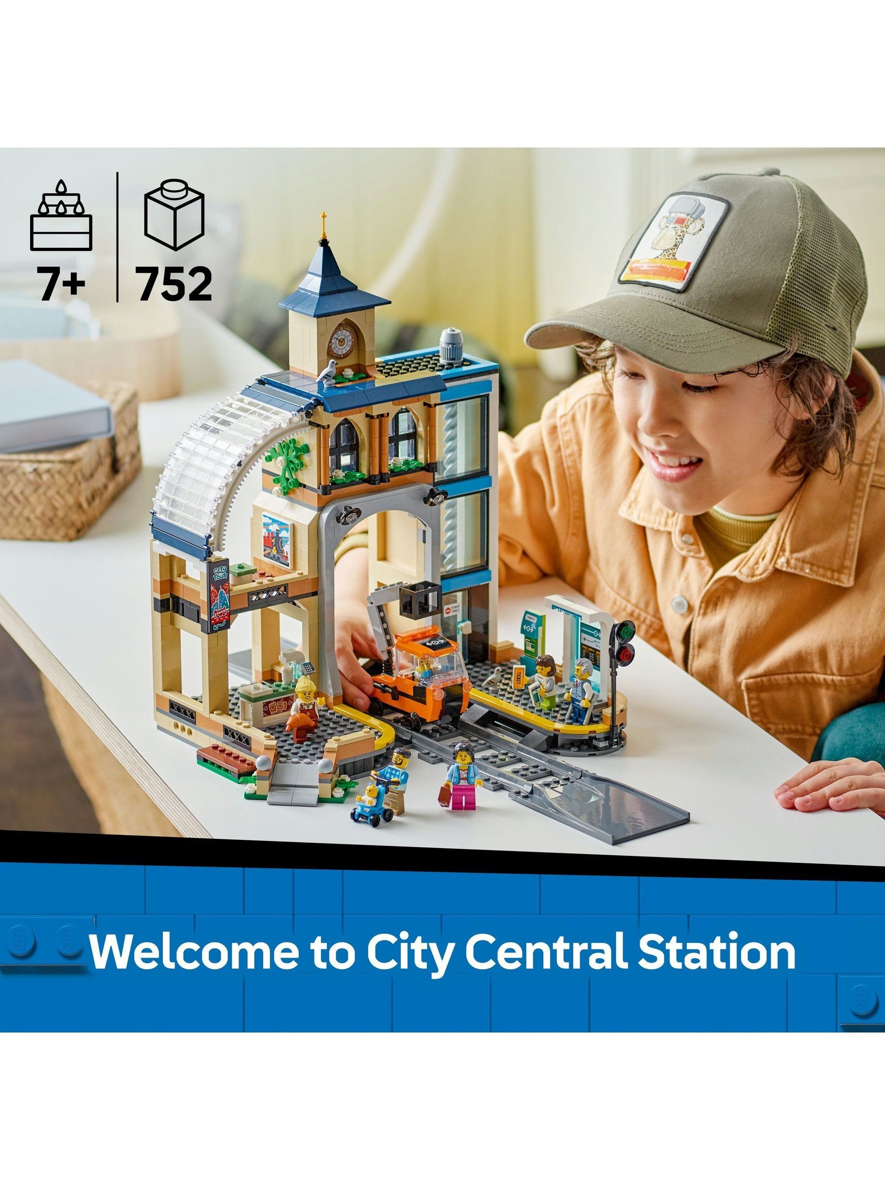 Buy LEGO City Central Train Station Construction Toy Set 60469