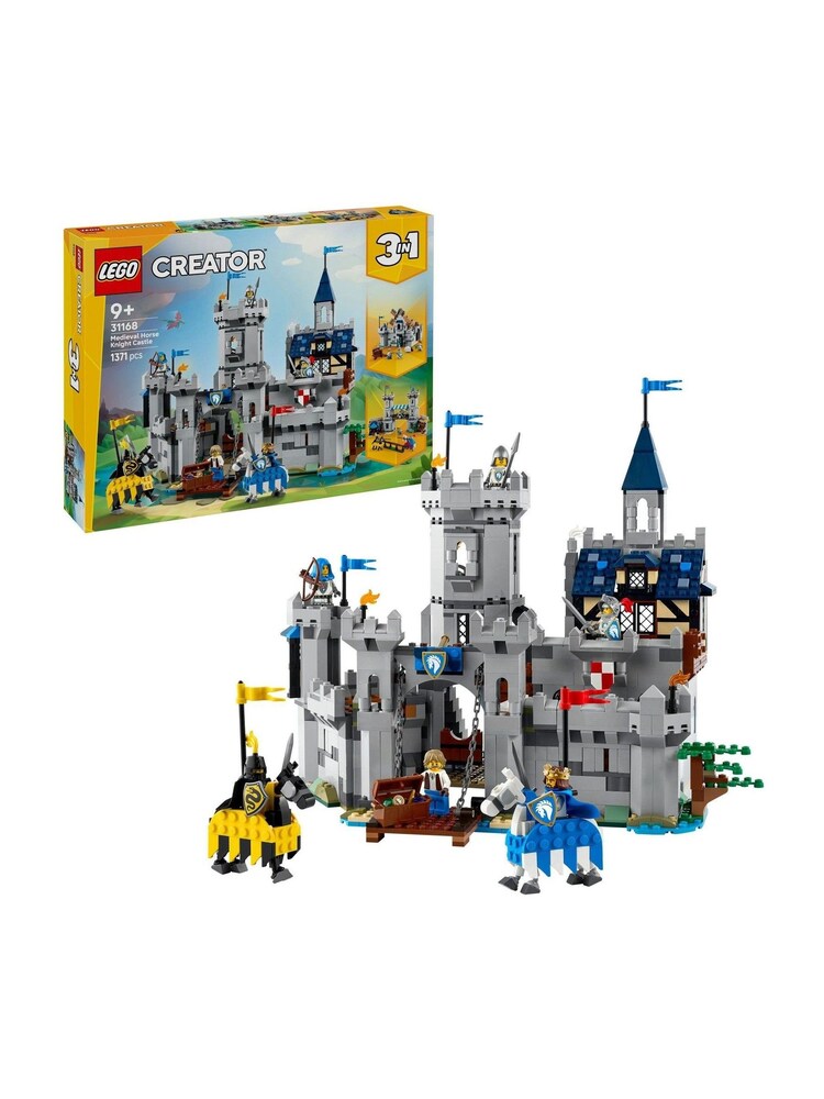 LEGO Creator 3-in-1 Medieval Horse Knight Castle Playset 31168 - Image 1 of 8