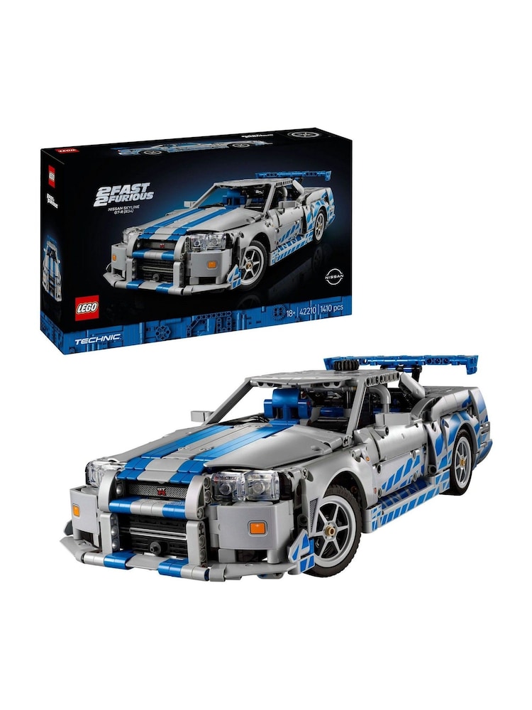 LEGO Technic 2 Fast 2 Furious Nissan Skyline GTR R34 Car Model Kit 42110 - Image 1 of 8