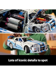 LEGO Technic 2 Fast 2 Furious Nissan Skyline GTR R34 Car Model Kit 42110 - Image 5 of 8