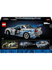 LEGO Technic 2 Fast 2 Furious Nissan Skyline GTR R34 Car Model Kit 42110 - Image 8 of 8