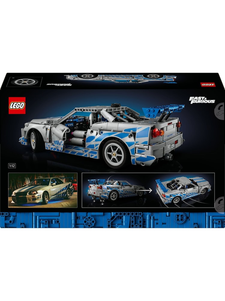 LEGO Technic 2 Fast 2 Furious Nissan Skyline GTR R34 Car Model Kit 42110 - Image 8 of 8