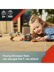 LEGO Jurassic World T-Rex River Escape Dinosaur Toy - Image 3 of 8