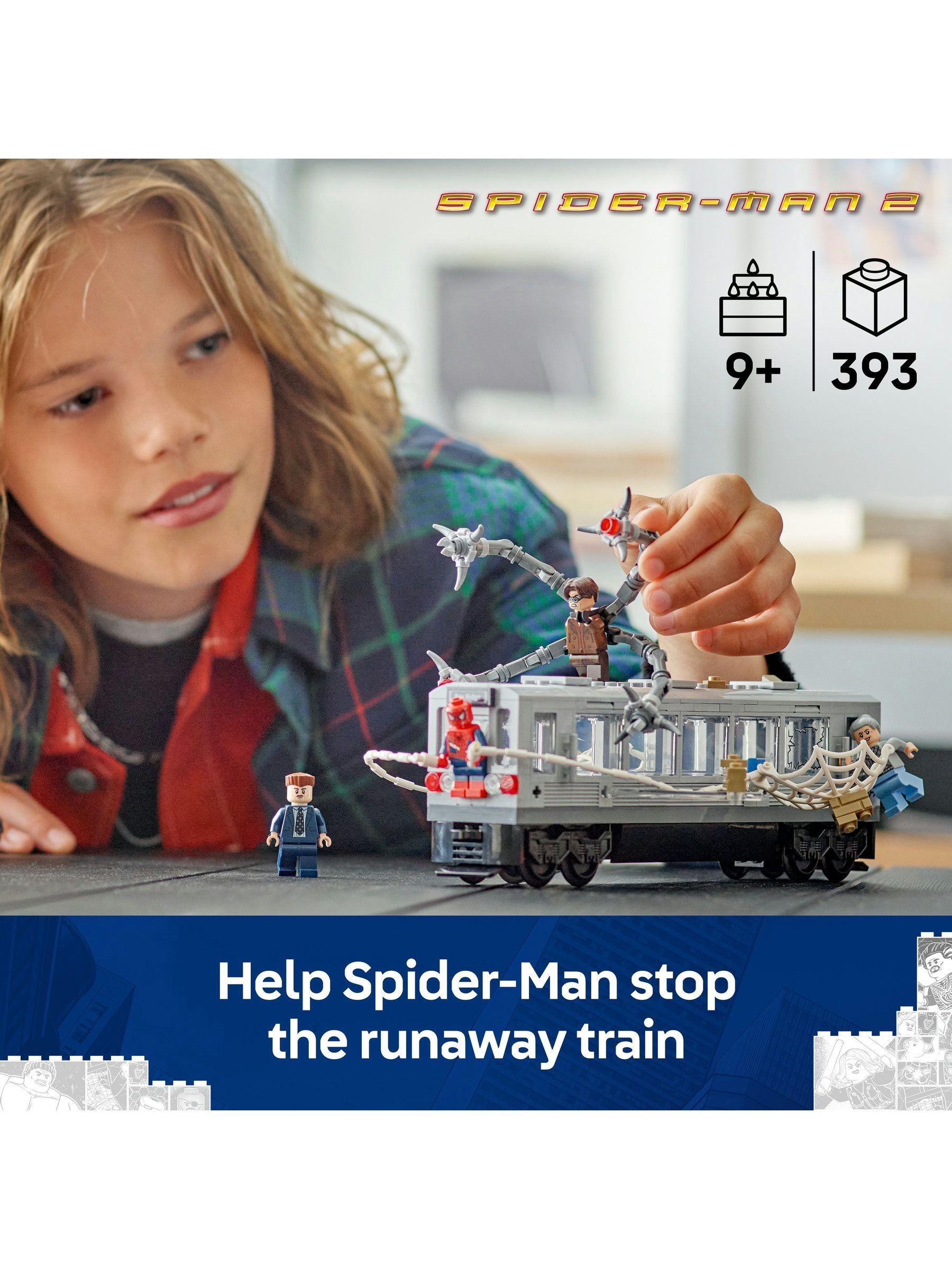 Buy LEGO Marvel Spider-Man VS Doc Ock Subway Train Scene Building
