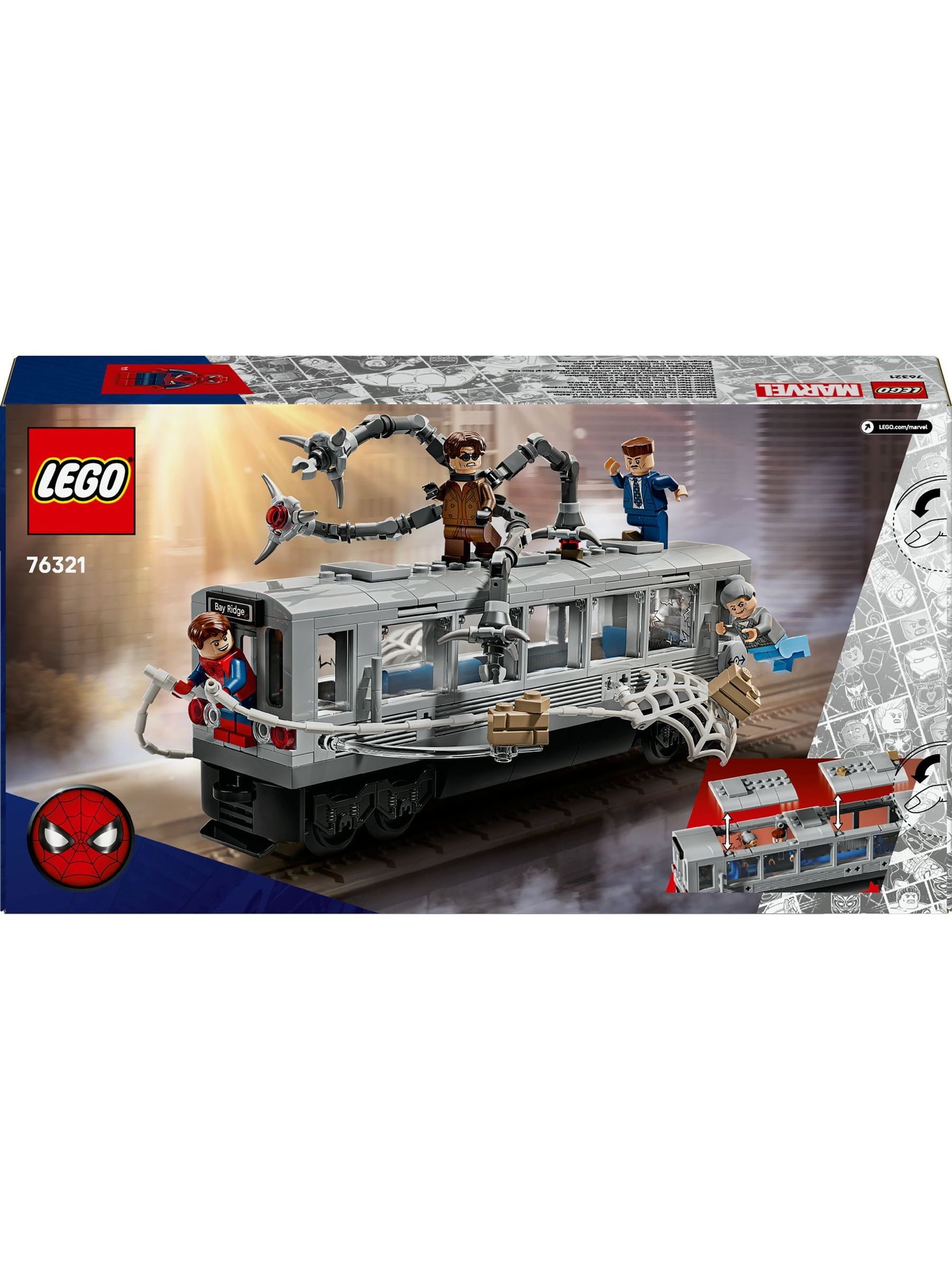 Buy LEGO Marvel Spider-Man VS Doc Ock Subway Train Scene Building