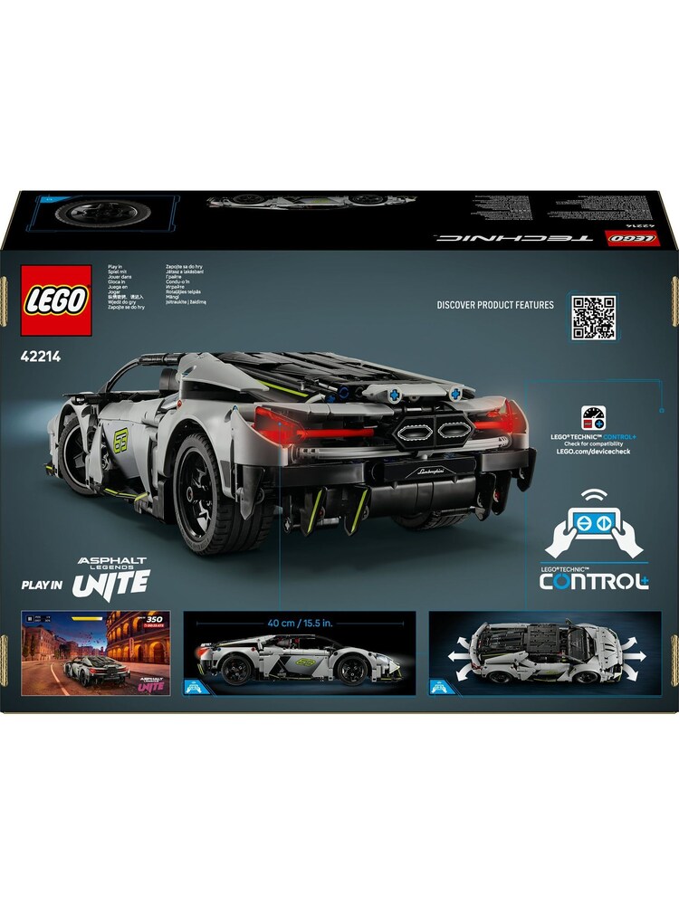 LEGO Technic Lamborghini Revuelto Super Sports Car Toy 42214 - Image 9 of 9