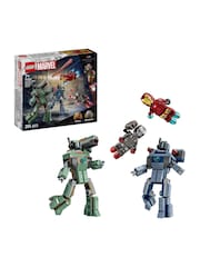 LEGO Marvel Iron Man & War Machine vs. Hammer Drones Building Toy 76320 - Image 1 of 8