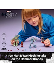 LEGO Marvel Iron Man & War Machine vs. Hammer Drones Building Toy 76320 - Image 3 of 8