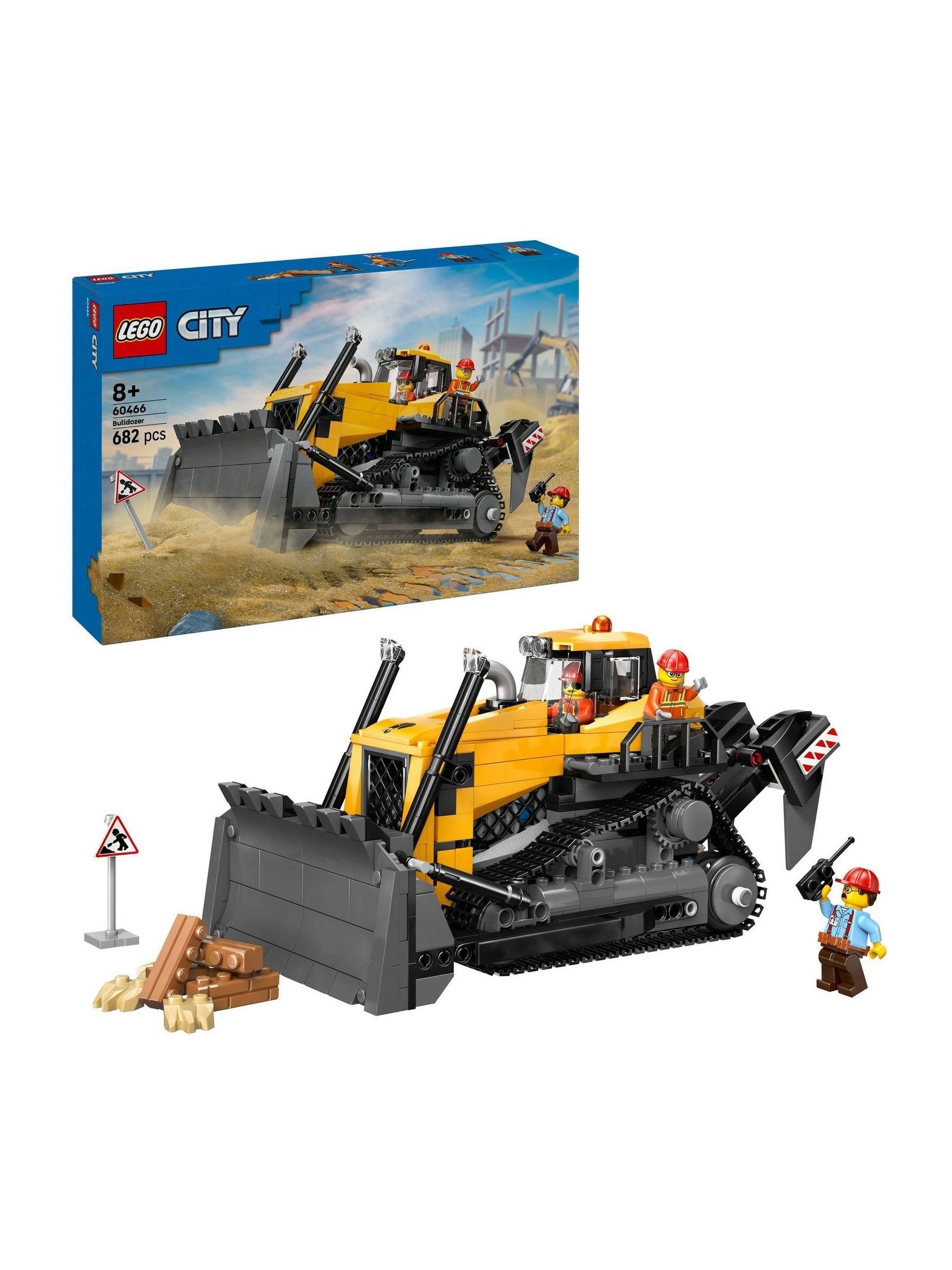 Lego Lego® City Yellow Bulldozer Construction Site Building Toy Playset 60466 Multi - Image 17