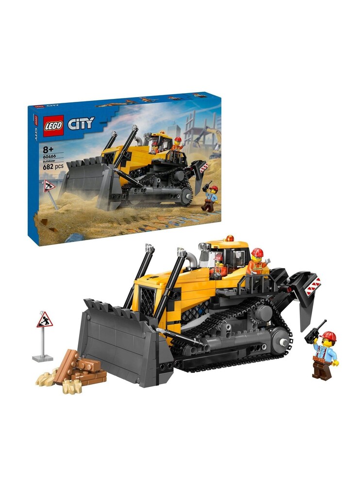 LEGO City Yellow Bulldozer Construction Vehicle Toy 60466 - Bild 1 von 8