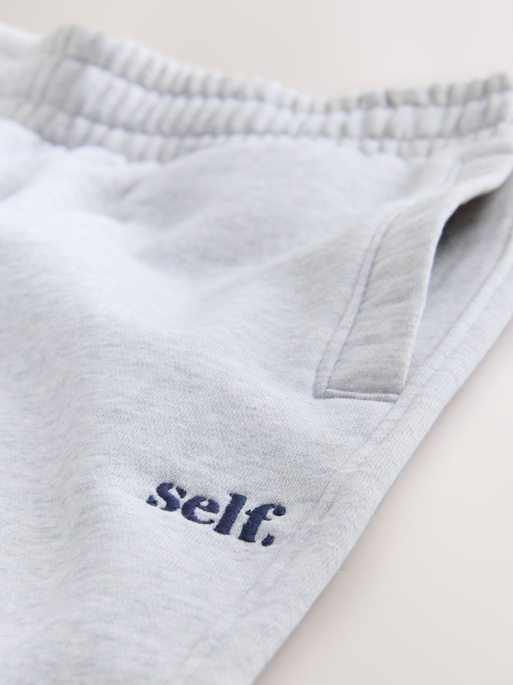 self. Grey Wide Leg Joggers - Image 3 of 3