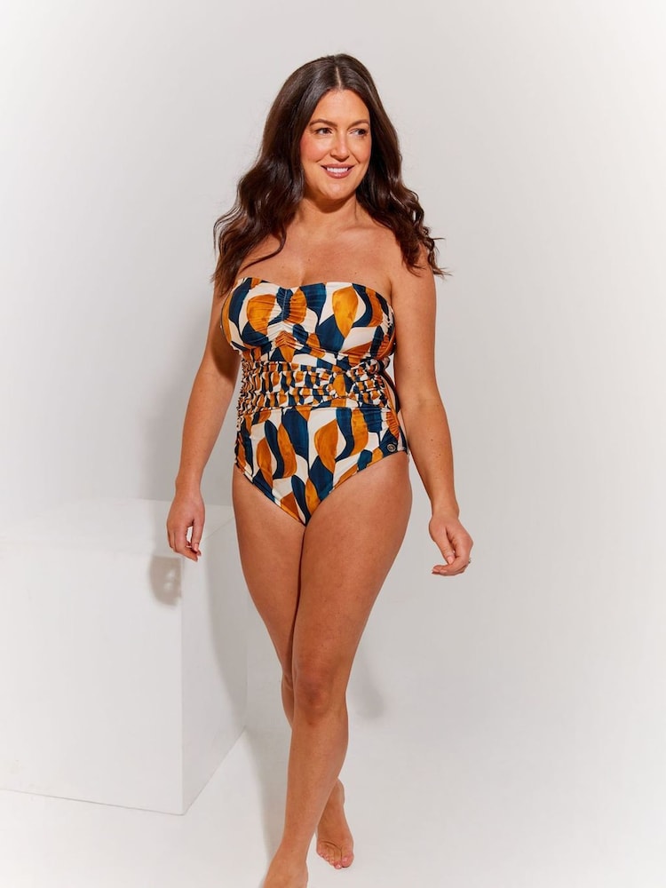 Seaspray Milan Belted Gathered Bandeau Swimsuit - Image 5 of 5
