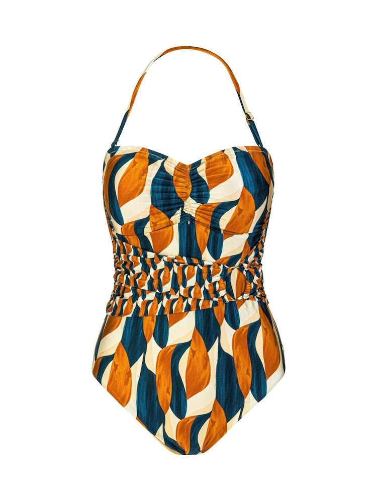 Seaspray Milan Belted Gathered Bandeau Swimsuit - Image 6 of 6