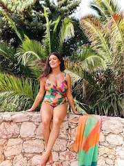 Seaspray Green Provence Mock Wrap Swimsuit - Image 1 of 5