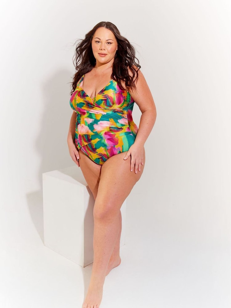 Seaspray Green Provence Mock Wrap Swimsuit - Image 2 of 5