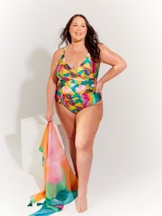 Seaspray Green Provence Mock Wrap Swimsuit - Image 4 of 5