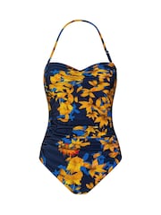 Seaspray Blue Kyoto Gathered Bandeau Swimsuit - Imagen 5 de 5