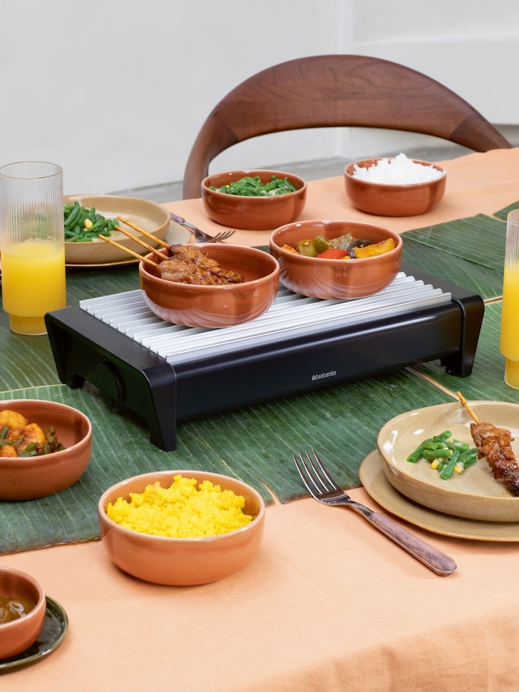 Brabantia Black Food Warmer with 2 Burners - Image 1 of 4
