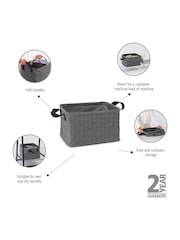 Brabantia Pepper Black Foldable Laundry Basket - Image 2 of 6