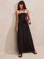 Ro&Zo Black Jersey Bandeau Dress - Image 2 of 6