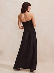 Ro&Zo Black Jersey Bandeau Dress - Image 4 of 6