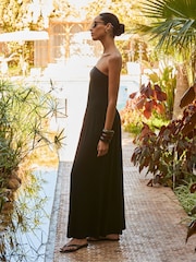 Ro&Zo Black Jersey Bandeau Dress - Image 5 of 6