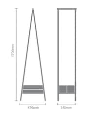 Brabantia White Linn Clothes Compact Rack - Image 6 of 6