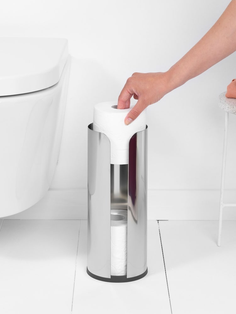 Brabantia Brilliant Steel ReNew Toilet Roll Dispenser - Image 1 of 6