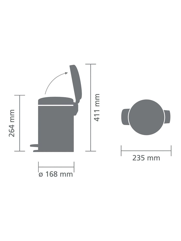 Brabantia White NewIcon Pedal Bin - Image 6 of 6 Brabantia White NewIcon Pedal Bin - Image 6 of 6