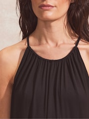 Ro&Zo Black Wide Leg Jersey Jumpsuit - Image 3 of 5