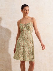 Ro&Zo Red Ditsy Floral Mini Dress - Image 1 of 4