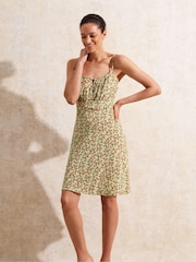 Ro&Zo Red Ditsy Floral Mini Dress - Image 2 of 4