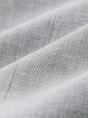 Grey Tailored Fit Linen Blend Texture Suit Jacket - Image 12 of 12