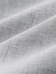 Grey Tailored Fit Linen Blend Texture Suit Jacket - Image 6 of 6