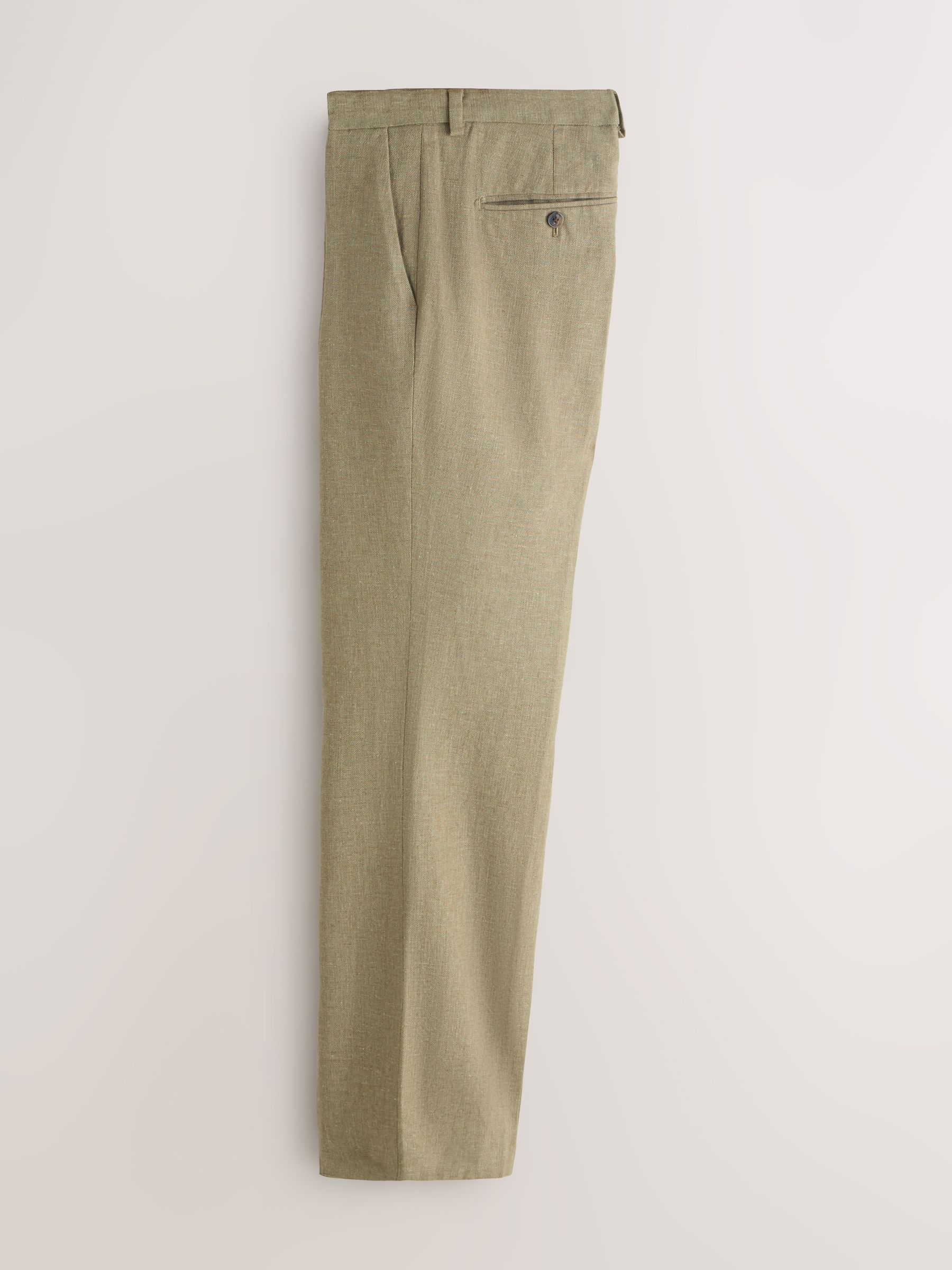 Buy Green Tailored Fit Linen Blend Texture Suit Trousers from Next USA
