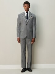 رمادي - Regular Fit Contrast Fabric Detail Suit Trousers - صورة 2 من 9