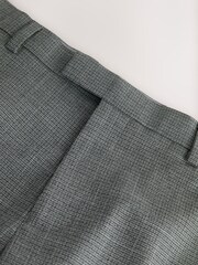 رمادي - Regular Fit Contrast Fabric Detail Suit Trousers - صورة 8 من 9