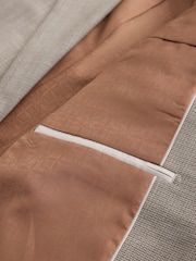 Neutral Regular Fit Contrast Fabric Detail Suit Jacket - Image 9 of 10