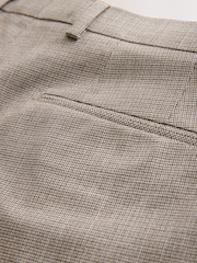 Neutral Regular Fit Contrast Fabric Detail Suit Trousers - Image 10 of 11