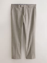 Neutral Regular Fit Contrast Fabric Detail Suit Trousers - Image 5 of 11