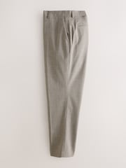Neutral Regular Fit Contrast Fabric Detail Suit Trousers - Image 6 of 11